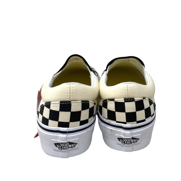 VANS Classic Slip On Platform Canvas Check Women's Black Shoes Skate VN00018EBWW - Picture 5 of 9